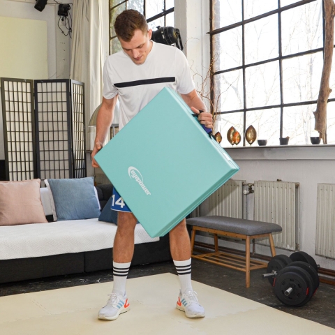 180x60 Opvouwbaar Gymnastiek Mat voor Thuis - Turnmat Dikte 5cm - Zachte Vloer Mat Opvouwbaar - G...