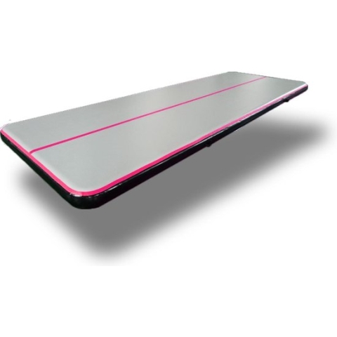 AirTrack Pro type 2022- Turnmat - Gymnastiek roze zwart| 6 x 2 x 0,20 meter | Sporten & Spelen | Buiten & Binnen | Waterproof | Met elektrische pomp