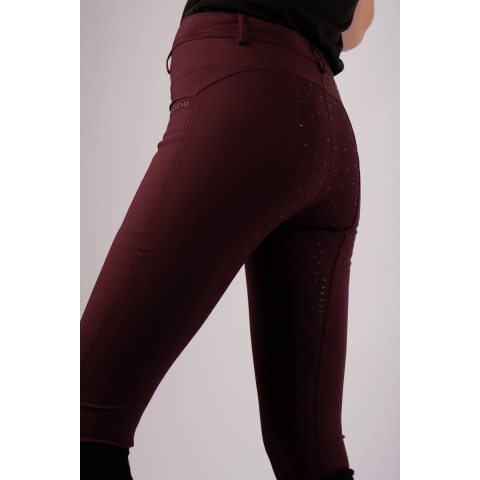 Montar Rijbroek Crystals Full Grip Kids Rood - 140