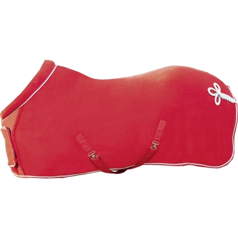 Fleece rug with collar