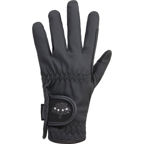 Kingsland Handschoen Rose Winter Black - XL | Paardrij handschoenen