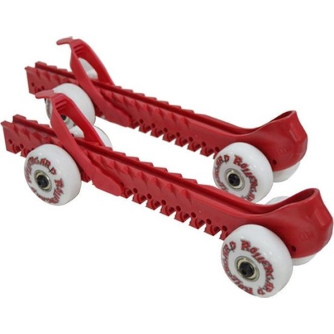 Rollergard Schaatsbeschermers Met Wielen 2 Stuks Rood