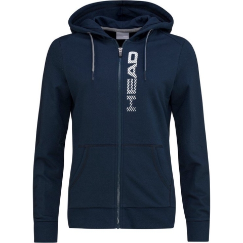 Head Club Greta Full Zip Hoody - Sporttruien - Dark Blue/White - Vrouwen