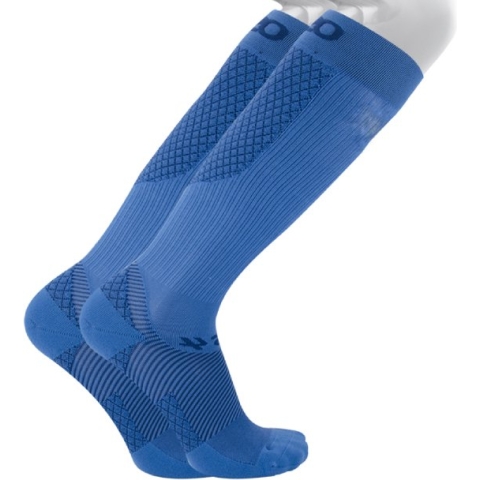 OS1st FS4+ fasciitis plantaris sport compressiesokken maat S (34-37) – blauw – hielspoor – achillespeesontsteking – hielpijn – pijn aan de voetboog – naadloos