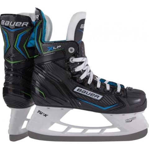 Bauer XLP Ijshockeyschaatsen Zwart/Grijs/Blauw - Maat 48 - Besteladvies 1 maat groter als normaal