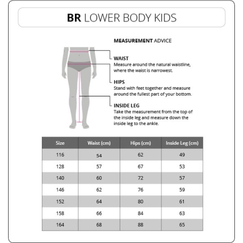 BR Rijbroek Mika kinderen microfiber zitvlak met siliconen kniestukken 164 Navy