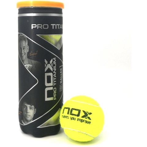 Nox Pro Titanium Padelballen – 3 ballen