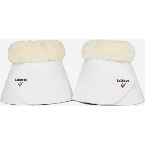 Le Mieux Fleece WrapRound Over Reach Boots - Black/Natural - Maat L