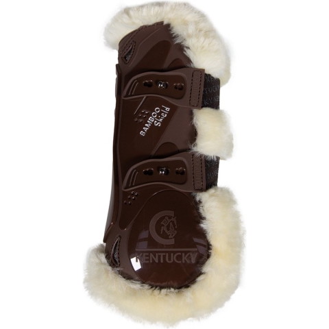 Kentucky Vegan Sheepskin Tendon Boots Bamboo Elastic - Brown - Maat L