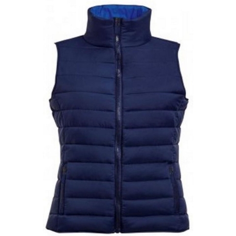 SOLS Vrouwen/dames Golfkussen Gewatteerde Waterafstotende Bodywarmer/Gilet (Marine)