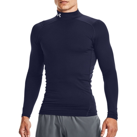 Under Armour - ColdGear Armour Fitted Mock - Navy Thermoshirt-XXL