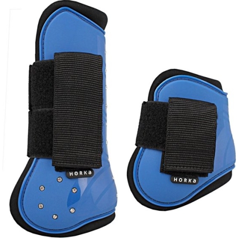 Horka Beenbeschermersset Strass Pvc Blauw 4-delig Maat S