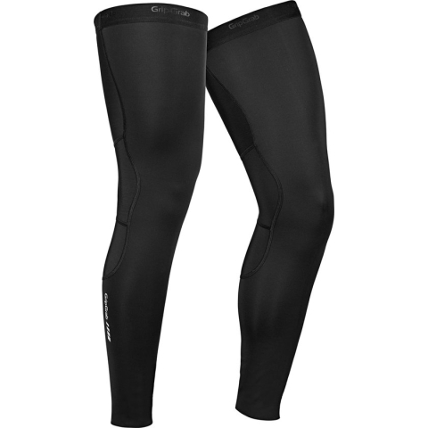 GripGrab - AquaRepel 2 Leg Warmers Waterafstotende Beenstukken Thermal Winter Fiets Beenwarmers - Zwaart - Unisex - Maat L