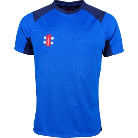 Gray-Nicolls Cricket SHIRT PRO T20 S/S RY/NV XS Extra Small - Royal / Navy