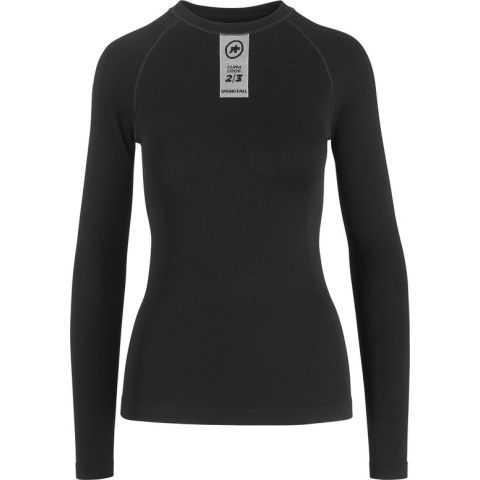 Assos Skinfoil Spring/fall Ondershirt Met Lange Mouwen Blackseries Zwart