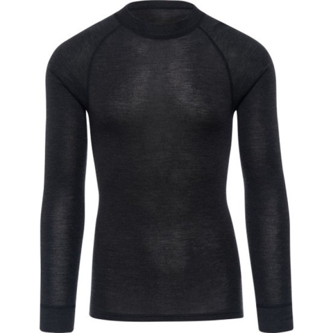 Merinowol Warm Long sleeve shirt - Heren - Dark Grey Melange