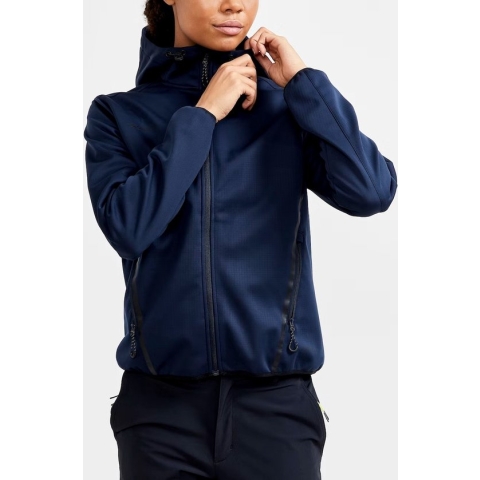 Craft ADV Explore Softshell Jack Zwart Dames