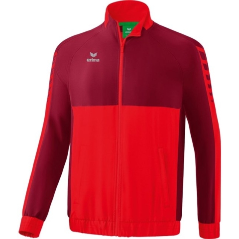 ERIMA Six Wings Presentatiejack Rood-Bordeaux Maat 2XL