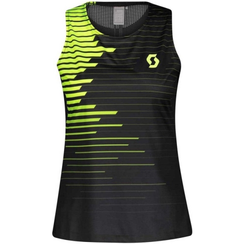 Scott Rc Run Mouwloos T-shirt Geel,Zwart M Vrouw