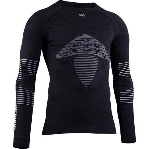 X-BIONIC Energizer 4.0 Heren Lange Mouwenshirt - Opal Black / Arctic White - XL