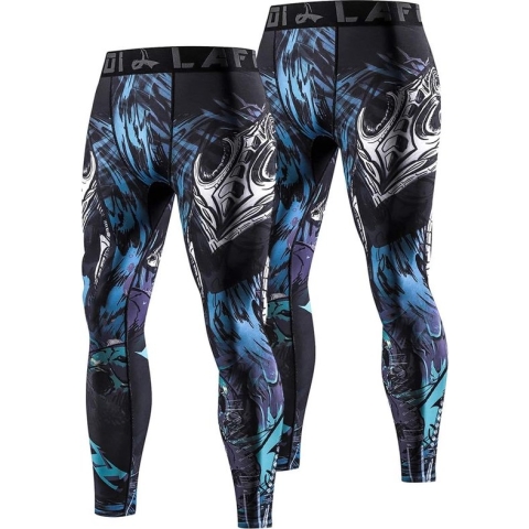 Mannen Sneldrogende Cool Compressie Fit Panty Leggings Tailleband - Sportlegging
