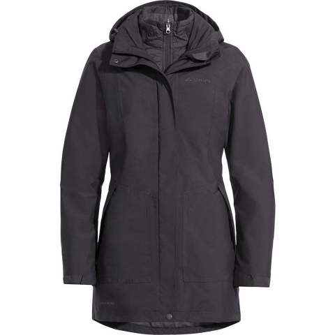 VAUDE Idris III 3in1 Parka Women, zwart Maat EU 36 | XS