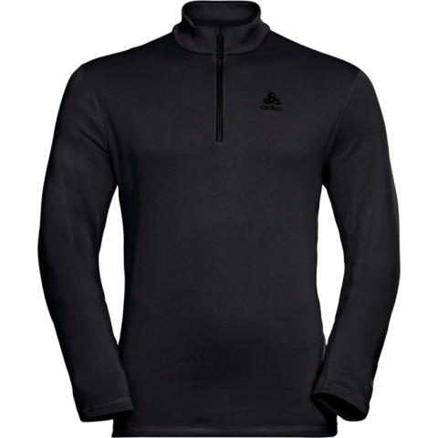Odlo Middenlaag Loopshirt Halve Rits BERRA ZWART - Maat M