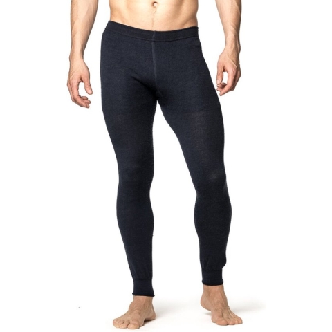 Woolpower Long John 200 merino ondergoed zwart Maat M