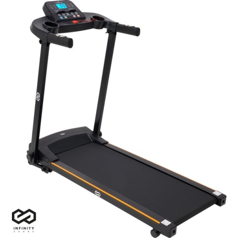 Infinity Goods Loopband - Inklapbaar - Wandelband - 12 Programma’s - Incl. Tablethouder - Hellingsfunctie - t/m 12 km/u