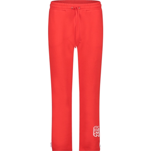 2ZiP katoenen joggingbroek met doorlopende ritsen - Dames - Rood - M