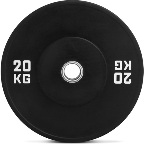 Gym Masters | 20 KG (1 stuk) - Olympische Halterschijven / Halterschijf / Bumper Plate - 50 mm - Crossfit / Krachttraining - 20KG / 50mm