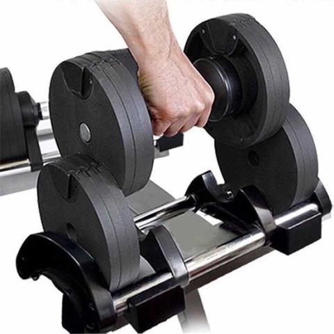 KRAKEN Verstelbare Dumbbell 20 KG | Halterset Verstelbaar in Gewicht | Adjustable Fitness Dumbbell | Krachttraining Trainingshalter 20KG | Tactical Dumbbell | Maximum Efficiency | ideaal voor Thuis- en Gym Training