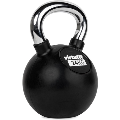 VirtuFit Kettlebell - Rubber/Chroom - 24 kg