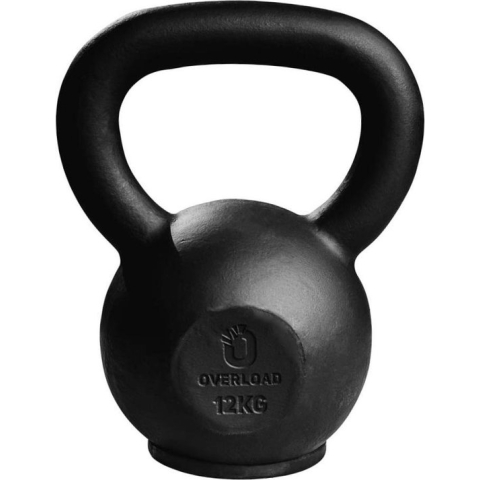 Overload Worldwide The Original Kettlebell 12kg - Gladde Coating - Rubbervoet - Levenslange Garantie op breken