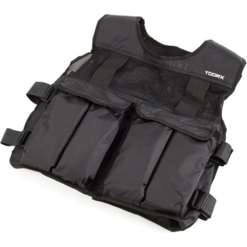 Toorx Fitness Gewichtsvest - 10 kg - Verstelbaar - Zwart