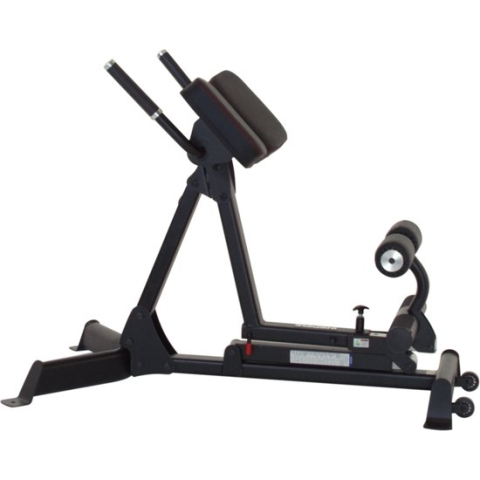 Inspire Hyperextension - Rugtrainer - Glute Ham Developer - Verstelbaar van 45 - 90 graden - Matzwart - Commercieel inzetbaar