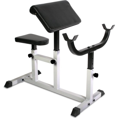 Physionics - Fitness Curlbank - Halterhouder - Verstelbaar - Curl Machine