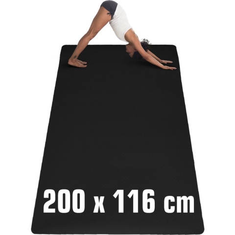200x116 Extra Grote Fitness Mat - 6mm Yoga Mat Anti-slip Trainingsmat voor Thuis