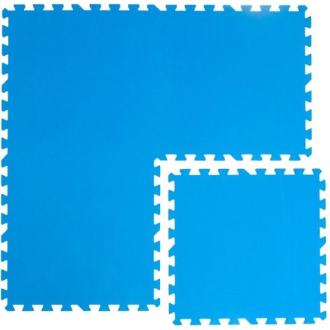 4 x dikke Zwembadmat - 1cm Vloermatten Vloertegels Vloerfolie - Onderlaag voor Zwembad - Robuust ...