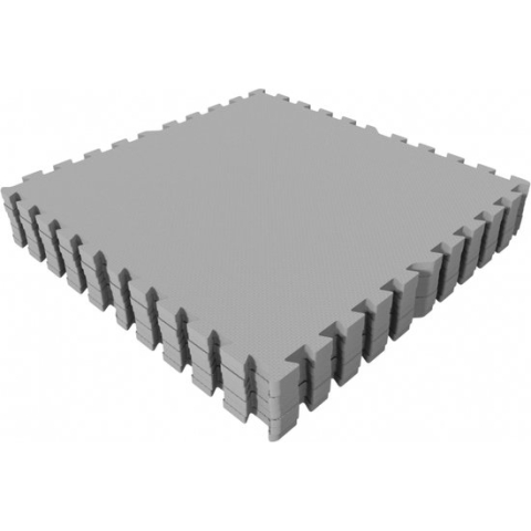 Gorilla Sports Vloermatten Grijs - 8 stuks - Bescherming - 8 stuks - 2,88 m2 - Puzzel mat