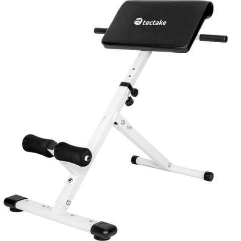 tectake - buiktrainer rugtrainer verstelbaar stalen frame - 404162