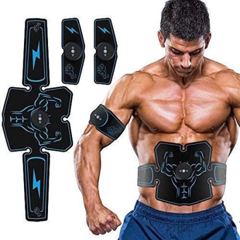 Draadloze EMS Buikspiertrainer - USB Oplaadbaar - 6 Modi, 10 Niveaus - Voor Mannen en Vrouwen