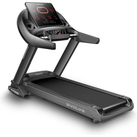 Professionele Loopband - Inklapbaar - Evolve Fitness HT-250 - Nieuwste model - Duurzaam frame / Modern design / Speakers ingebouwd / MP3 ingang / 13 programma's / Incline functie / Stille, krachtige motor - Incl. gratis trainingsschema