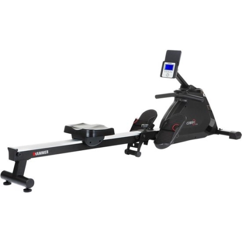 Hammer Fitness Cobra XTR Plus II - Roeitrainer - met kantelbaar LCD scherm - 20 trainingsprogramma's - Kinomap app - Inklapbaar - Geschikt voor lange mensen