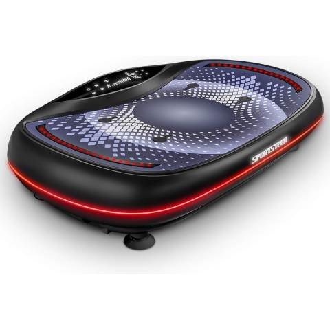 Sportstech 4D premium Trilplaat | Smart LED I 3 stille motoren | workout seat, push-up Handgrepen | Color touch display + Bluetooth | VP500