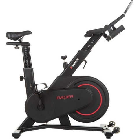 Hammer Speedbike Racer - Spinfiets - Hometrainer - met magnetische weerstand - LCD scherm - 16 kg vliegwiel - Kinomap app - Hartslagprogramma