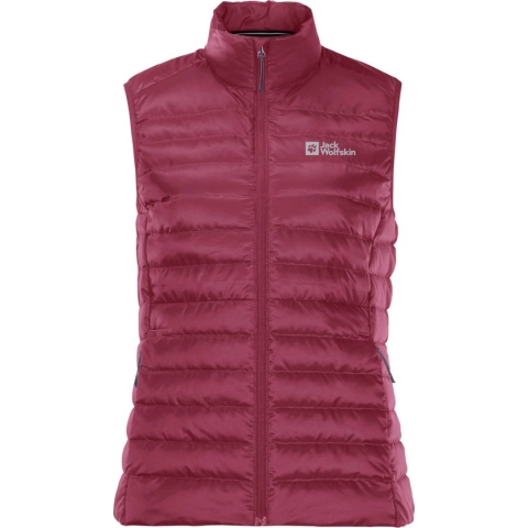 Jack Wolfskin Pack & Go Down Vest W 1207031-2198, Vrouwen, Rood, Mouwloos, maat: S
