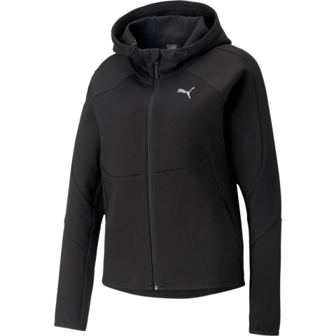 PUMA Evostripe Sweatshirt Met Volledige Rits Dames - Puma Black - S