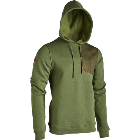 WINCHESTER Trui - Heren - Norwood - Warme stof - Sweater, Hoodie, Capuchon - Met borstzak - Groen - S