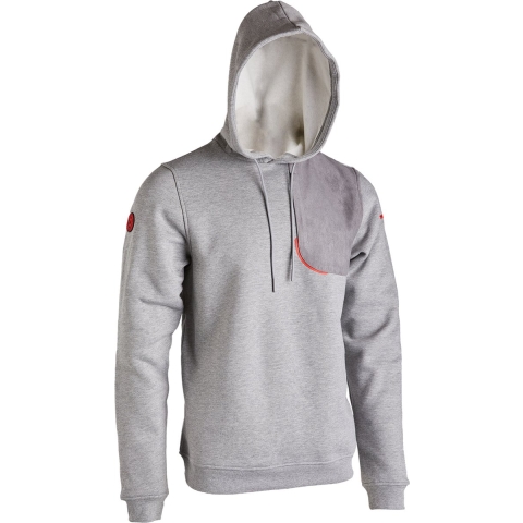 WINCHESTER Trui - Heren - Norwood - Warme stof - Sweater, Hoodie, Capuchon - Met borstzak - Grijs - XL